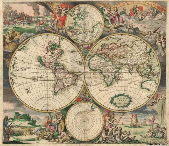 Открыть Карта Schagen World 1689
