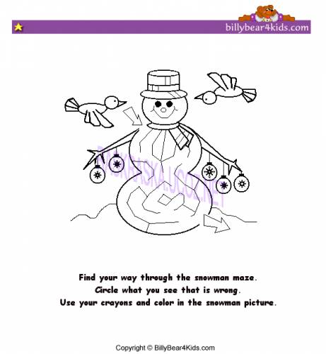 Открыть snowman-maze