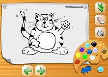 Игра Бесплатные онлайн раскраски для детей - животные
